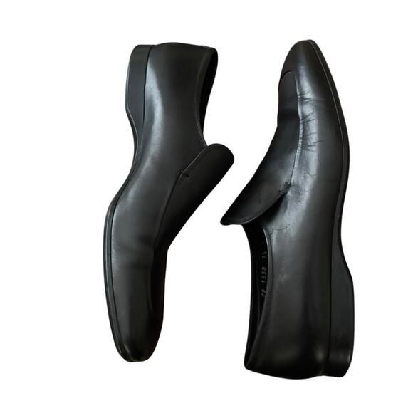 PRADA Slip On Black Dress Loafers Size 9.5 - Picture 6 of 13